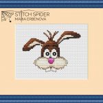 Veľkonočný zajačik - predloha na vyšívanie