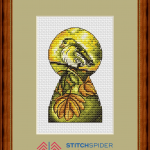 Žltý vtáčik - predloha v ráme s logom