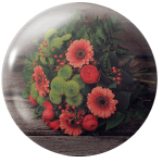 Magnetka na ihly na vyšívanie - červené gerbery - megastitch.eu