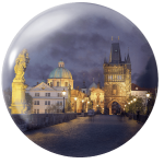 Magnetka na ihly na vyšívanie - Nočný Karlov most - megastitch.eu