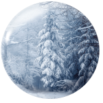 Magnetka na ihly na vyšívanie - zima v lese - megastitch.eu