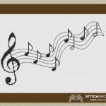 Hudba v živote, noty v ráme