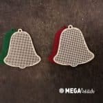 Drevená podložka na vyšívanie, vzor zvončeky