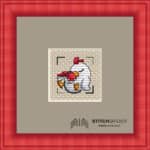 Unavené kuriatko v ráme