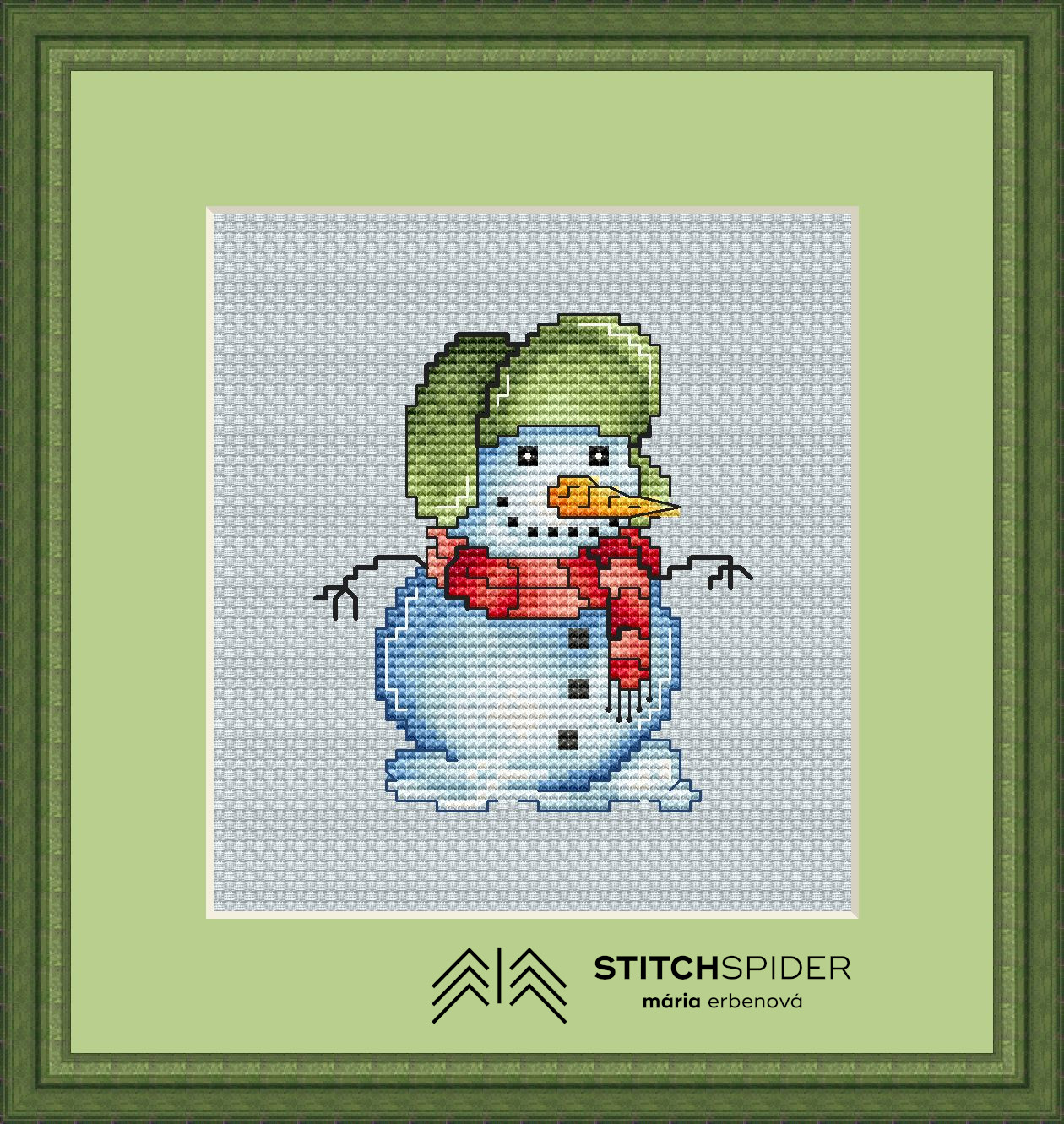 Snehuliak Boris v ráme