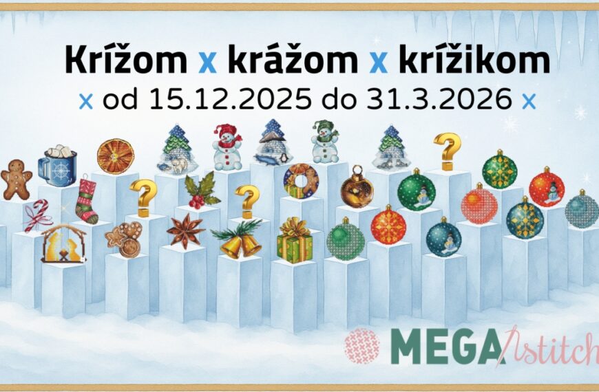 Chceš vianočné predlohy na krížikové vyšívanie? Pridaj sa k spoločnej zimnej výzve Krížom krážom krížikom.