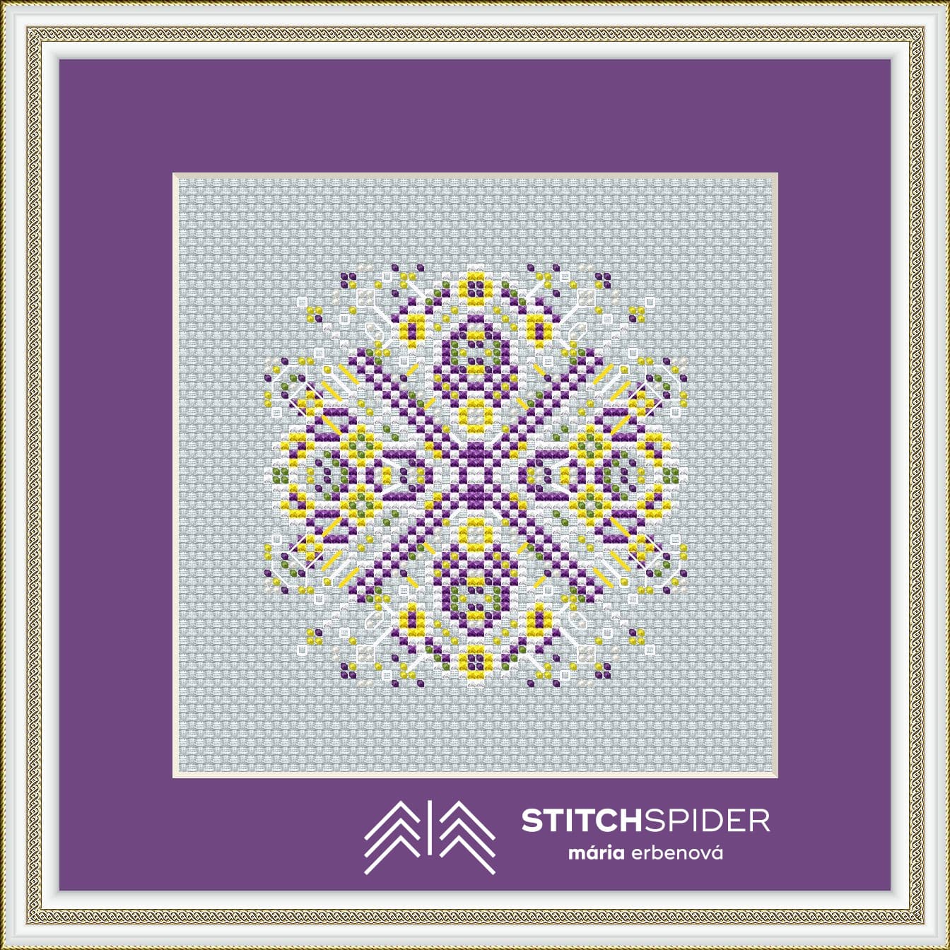 Snehová vločka v ráme